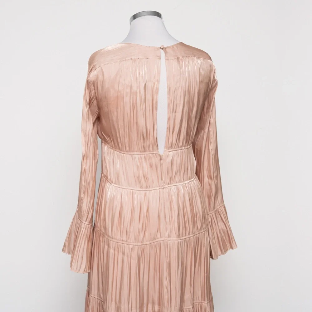 Cinq a Sept - Nina Tiered‎ Satin Midi Dress